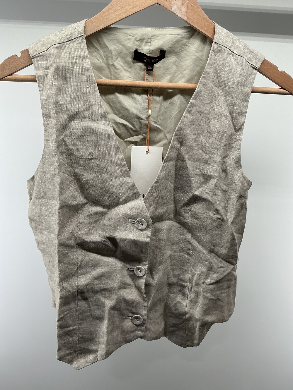 100% European Linen Vest - Picture 1 of 3